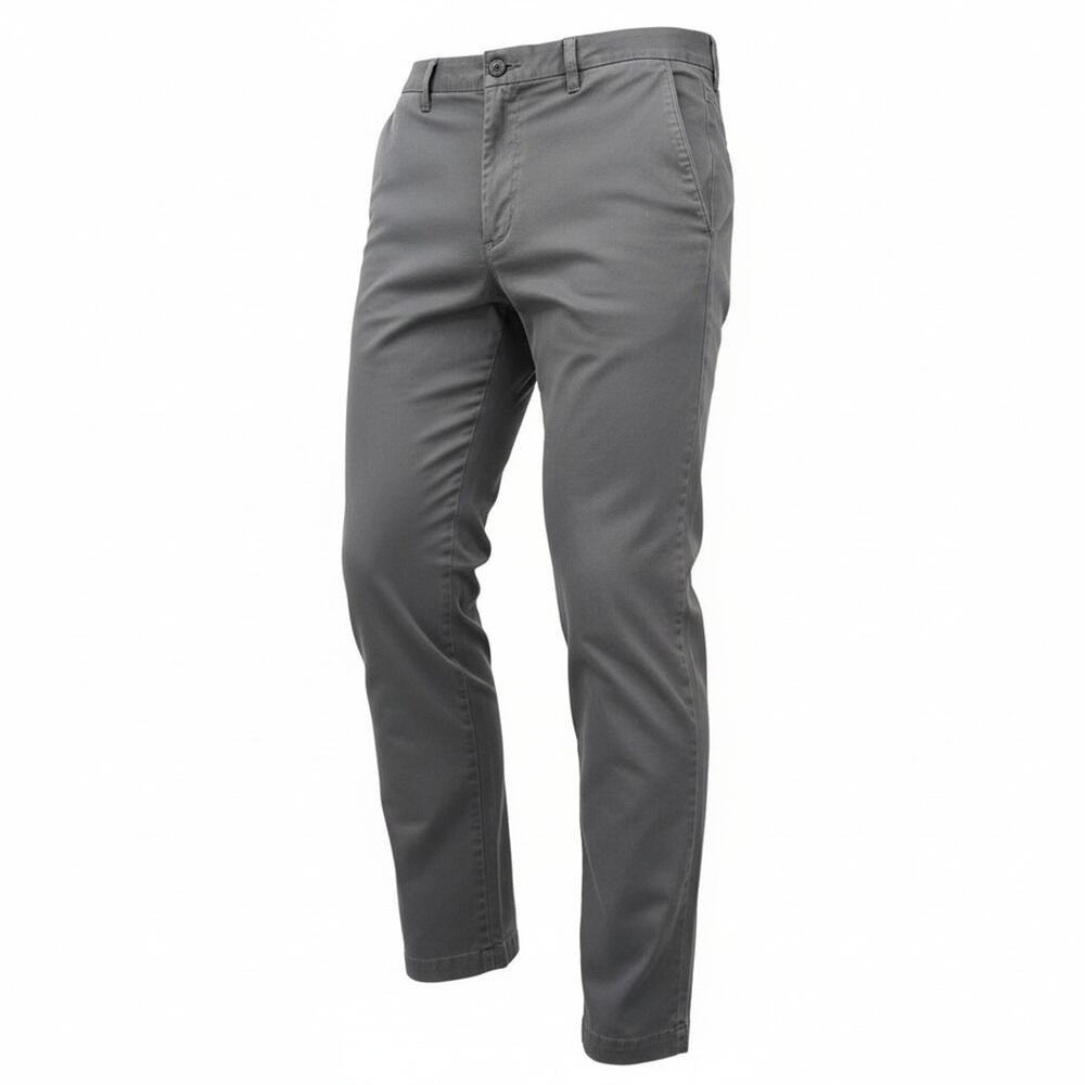 Axist Dress Pants Mens 36x30 Gray Flat Front Straight Fit Business Casual